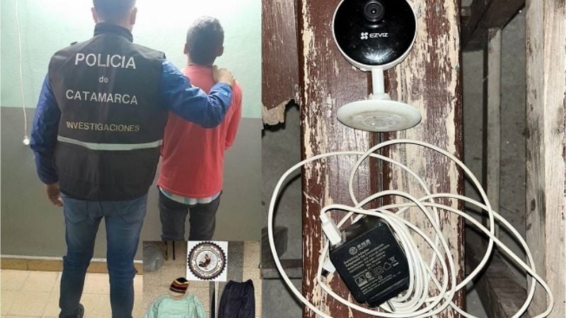 Recuperaron una cámara de seguridad