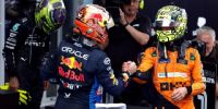 SALUDO entre Verstappen y Norris, al final de la carrera.