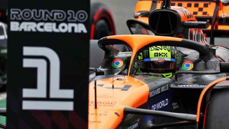 La Fórmula 1 corre en Barcelona, con Norris adelante