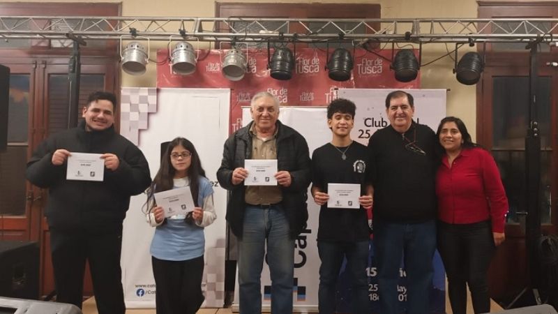 Ajedrez: Exitoso torneo por el Aniversario del Club Social