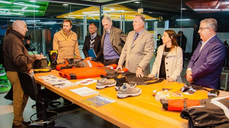 Jalil y el presidente del Banco Nación visitaron la planta Confecat