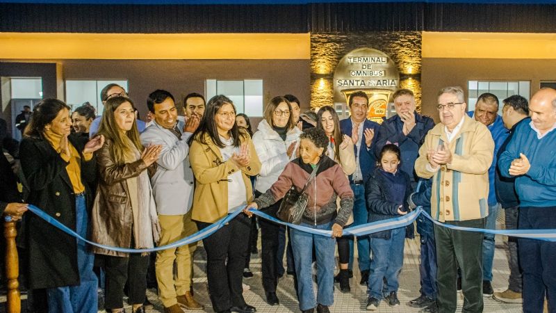 Se inauguró la Terminal de Ómnibus renovada de Santa María