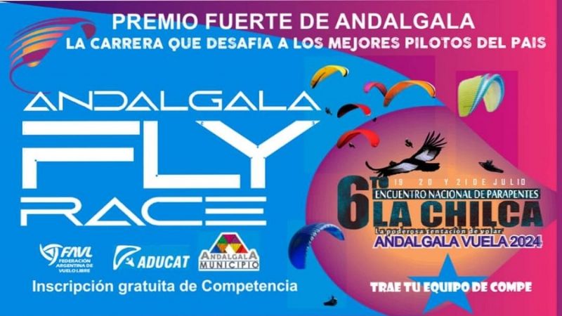 Andalgalá sede de un Torneo Regional de Parapentes