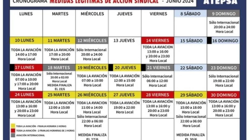 Controladores aéreos anunciaron 18 días de paro y peligran vuelos nacionales e internacionales