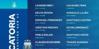 LOS CONVOCADOS por Mascherano para el amistoso de hoy ante Paraguay.