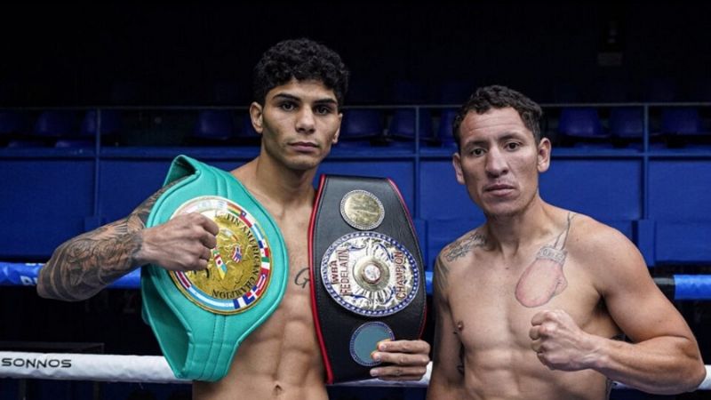 "Sansón" Rosa expone dos de sus coronas y el invicto