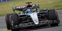 EL MERCEDES BENZ del británico George Russell, que se quedó con el mejor tiempo de la clasificación en Canadá.