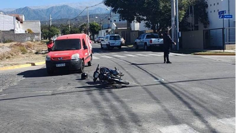 Choque en la zona alta de la ciudad