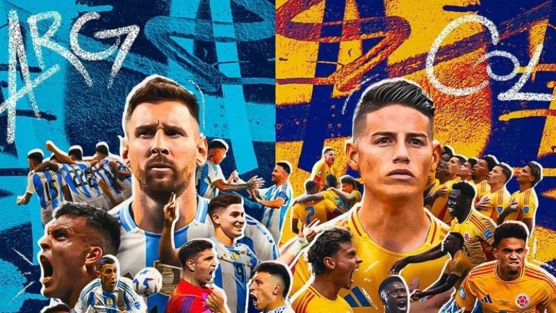 Argentina y Colombia por la final de la Copa América