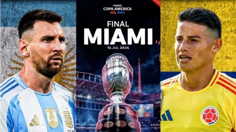Argentina y Colombia por la final de la Copa América