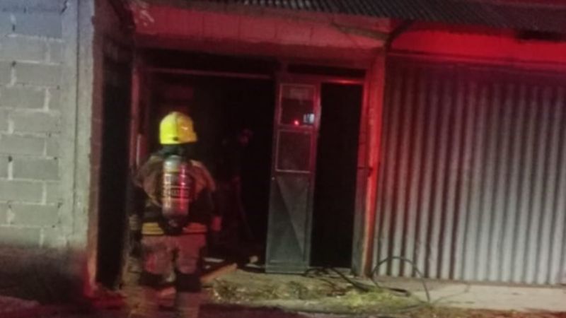 Incendio en una vivienda del Sur