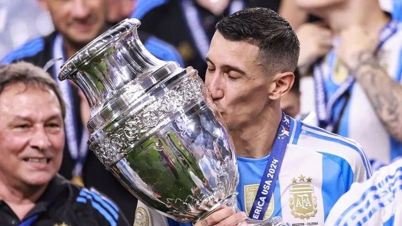 Di María se va en el Top 10 de los más ganadores