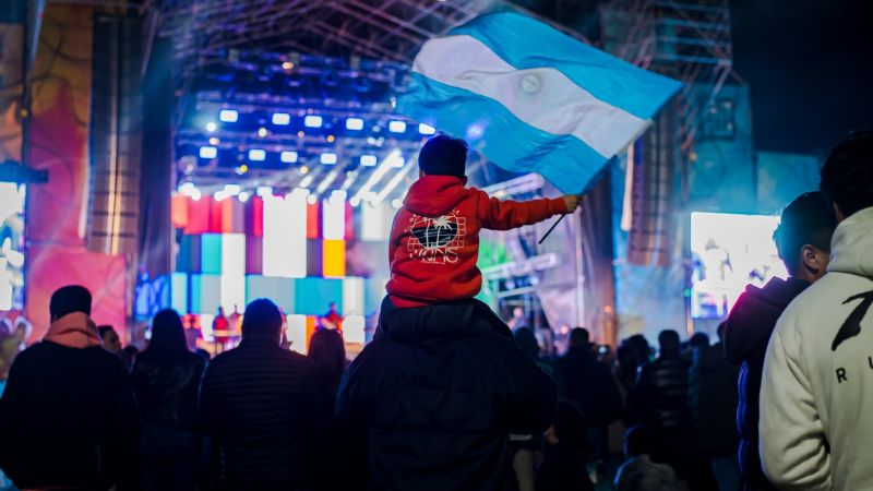 Una multitud celebró el Bicampeonato de América en el Patio de las Provincias