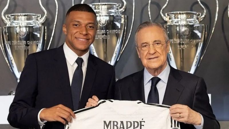 Tremendo recibimiento a Mbappé en Real Madrid