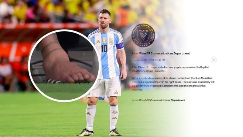 Con lesión ligamentaria, Messi no será operado