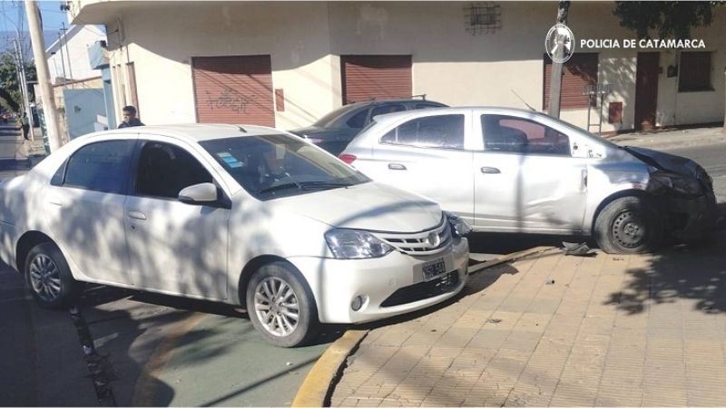 Violento choque en pleno centro