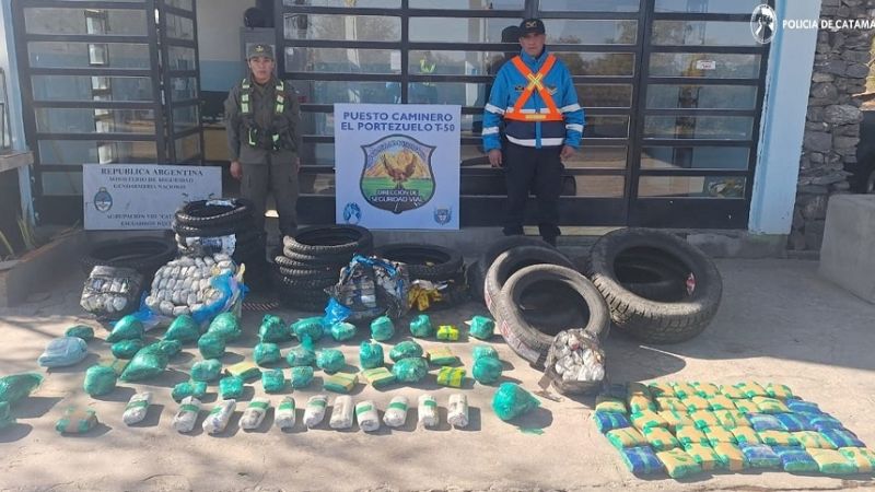 Secuestran cubiertas y hojas de coca