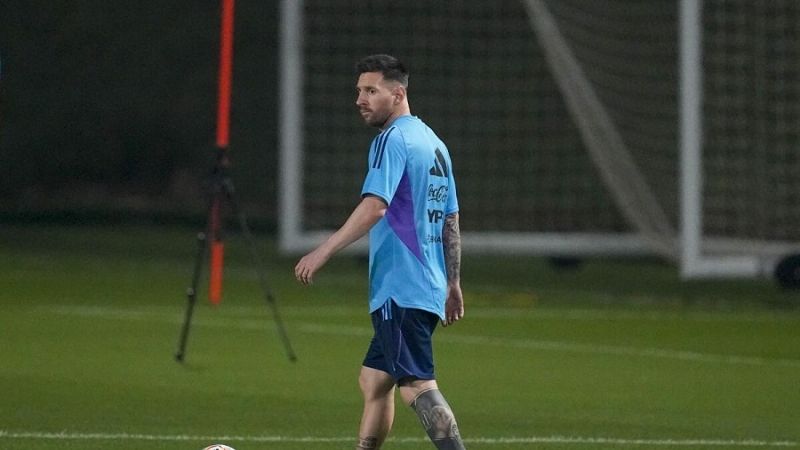 A la espera de Messi, Argentina entrena en Houston