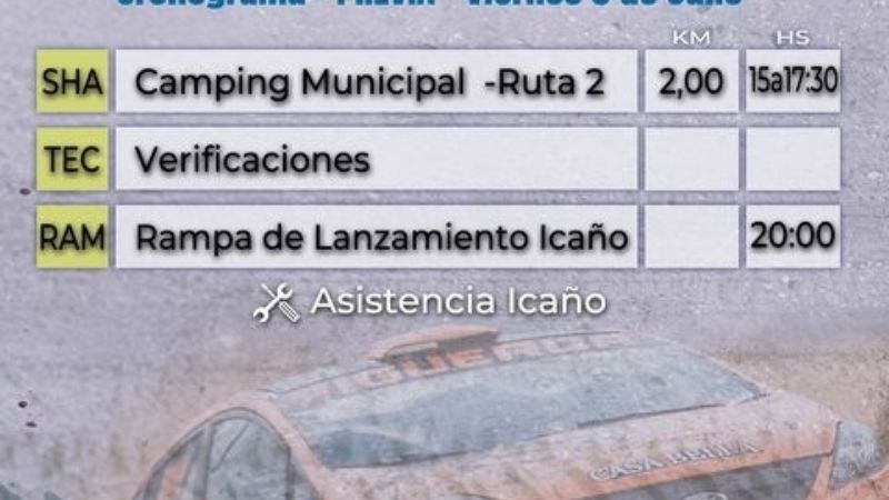 Icaño, lista para la Fiesta del Rally Catamarqueño