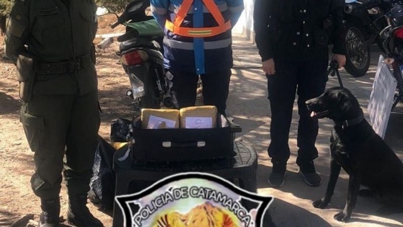 Llevaba 5 kilos de marihuana en el colectivo
