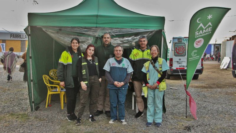 El SAME finalizó el Poncho con más de 800 atenciones