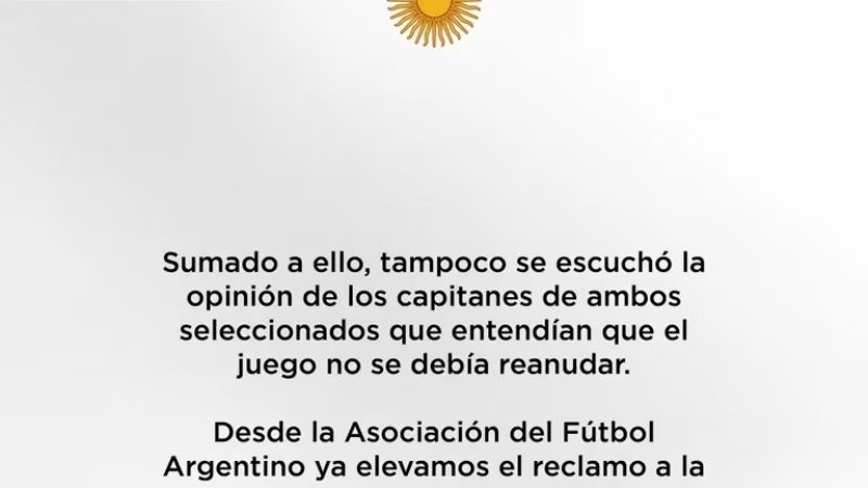 Fuerte reclamo de AFA a FIFA por el bochorno olímpico