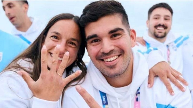 Propuesta de casamiento en plena olimpíada