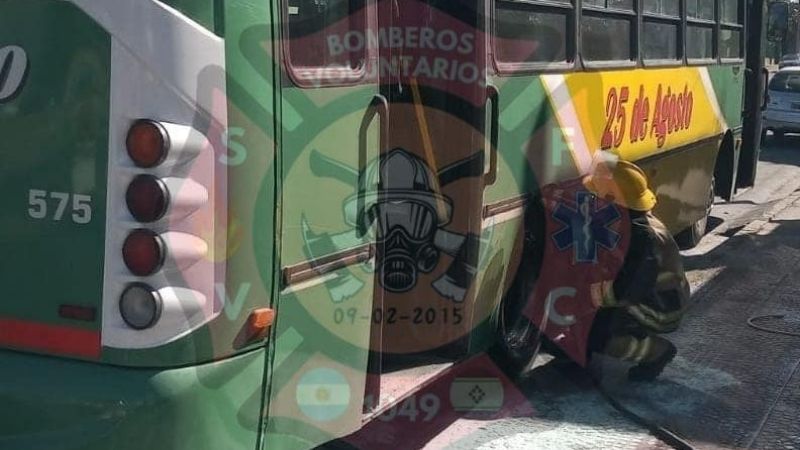 Se incendió un colectivo