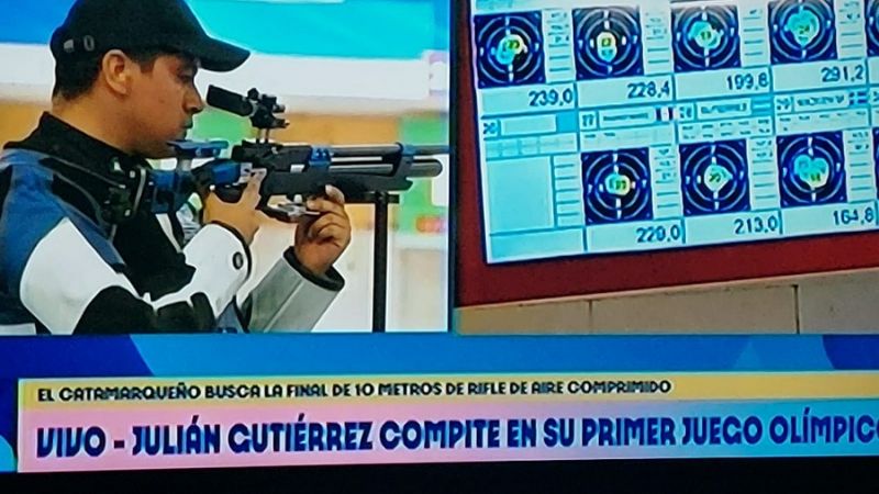 Histórico, Julián clasificó a la final de tiro y va por medallas
