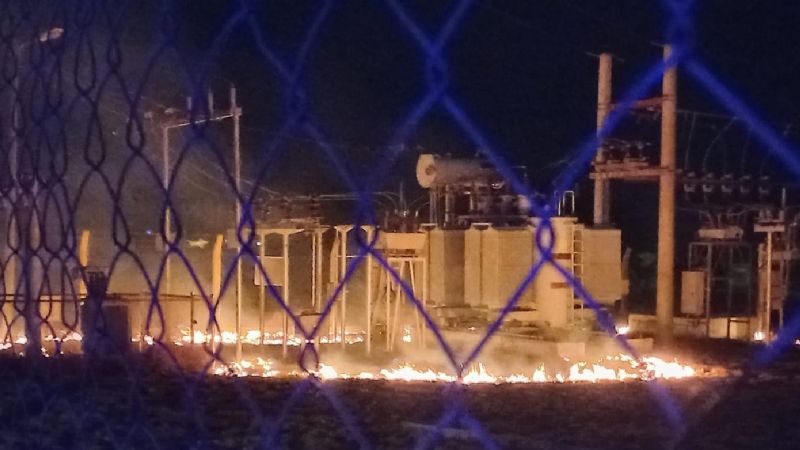 Se incendió un transformador