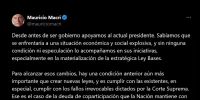 EL POSTEO de Mauricio Macri con el reclamo a Milei, por la coparticipación de la CABA.
