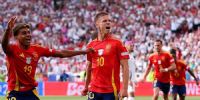 DANI OLMO autor del gol, para la victoria de España sobre Alemania, y el pase a las semifinales de la Eurocopa.