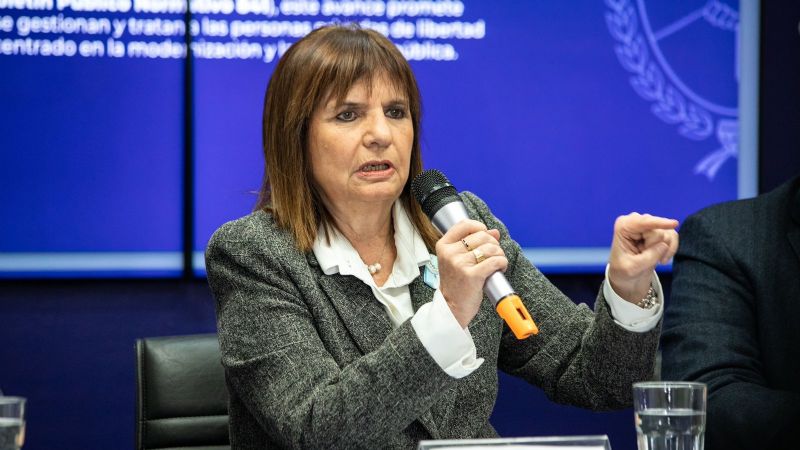 Bullrich presentó la nueva historia criminológica: "No vamos a largar asesinos a las calles"
