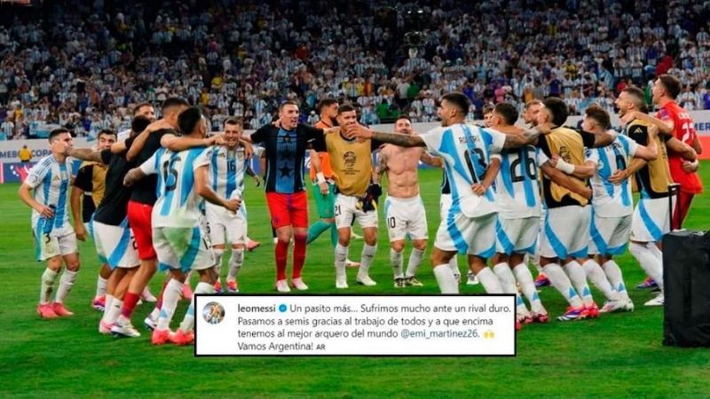“Un pasito más”, posteo de Messi tras clasificar