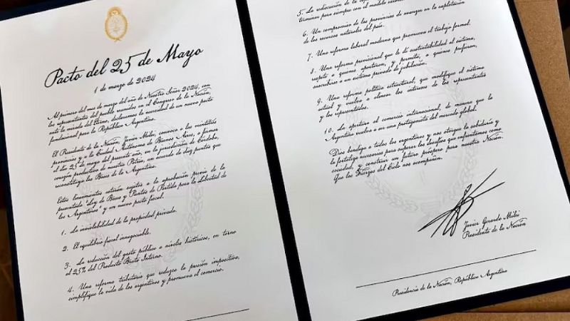 En Tucumán se firma del Pacto de Mayo