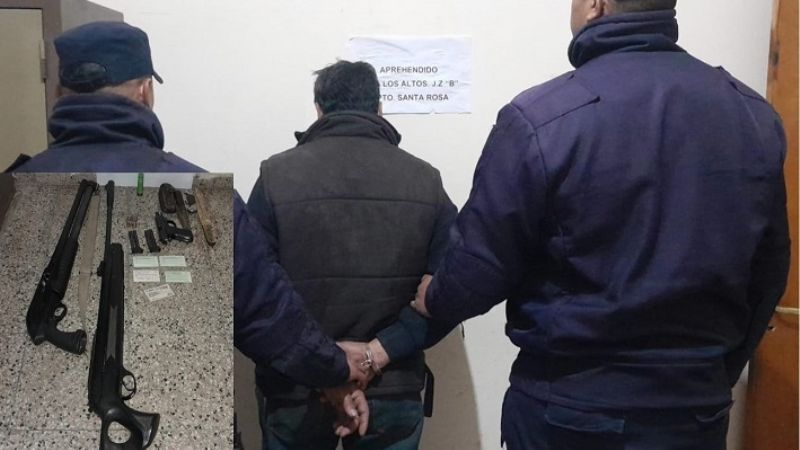 Fueron a notificarlo de una medida judicial y los amenazó con una pistola