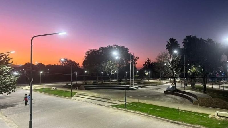 Avanzan las Obras de Adoquinado y puesta en valor de Plaza San Martín en Los Altos.