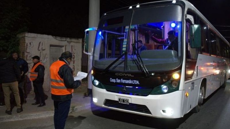 Controles y sanciones a transportistas de pasajeros
