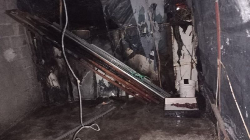 Se incendió una precaria vivienda