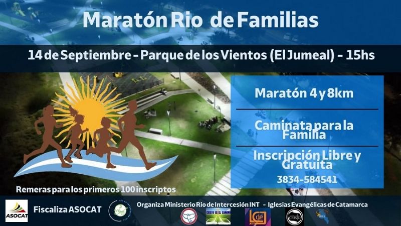 Maratón Rio de Familias, en El Jumeal