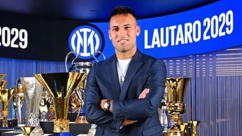 Lautaro renovó con Inter y es el mejor pago de Italia