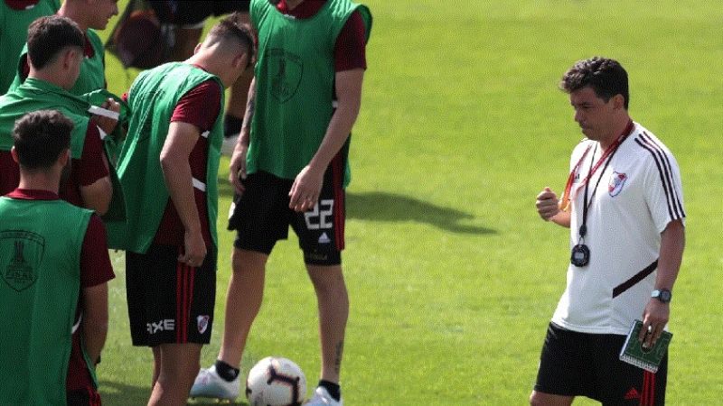 Los cambios de Gallardo en las prácticas de River