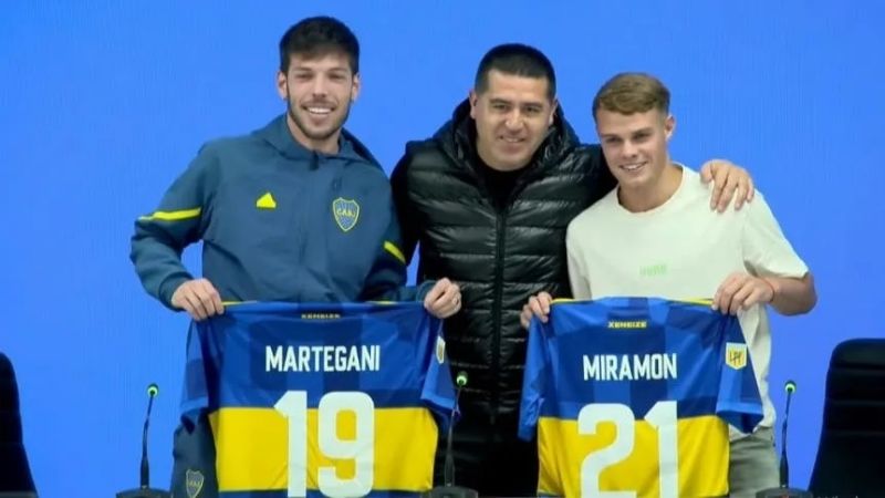 Boca presentó a Miramón y Martegani