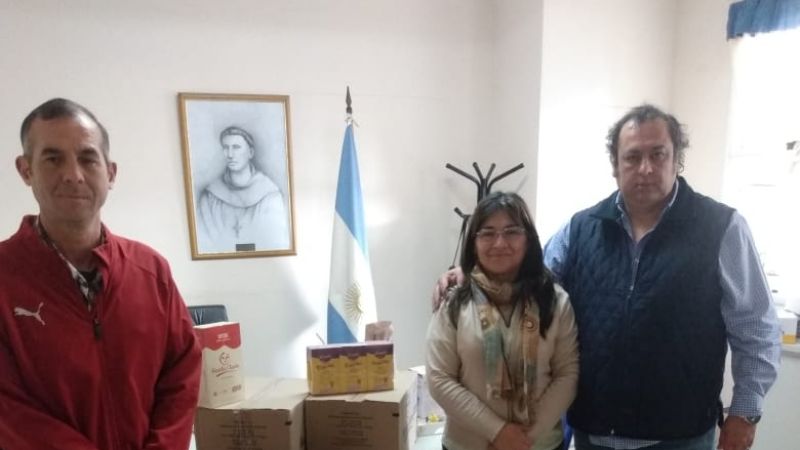 Visita con donación solidaria para el Hospital de Niños