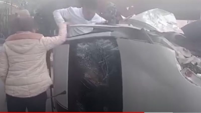 Volcó una camioneta en Capital