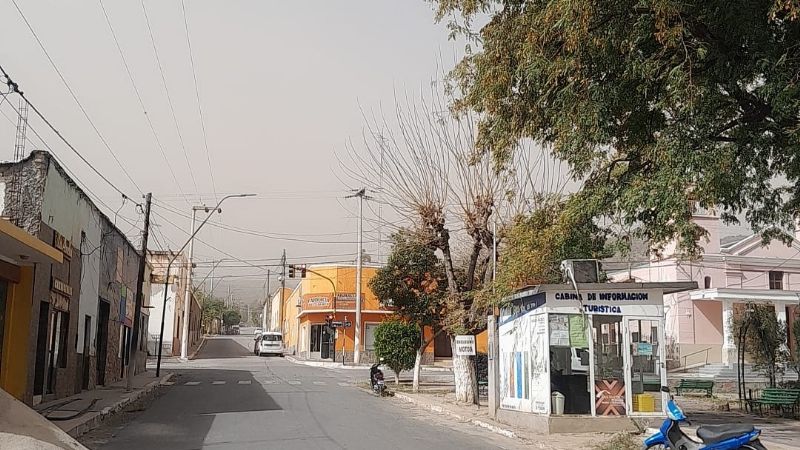En Pomán, el viento también hizo estragos