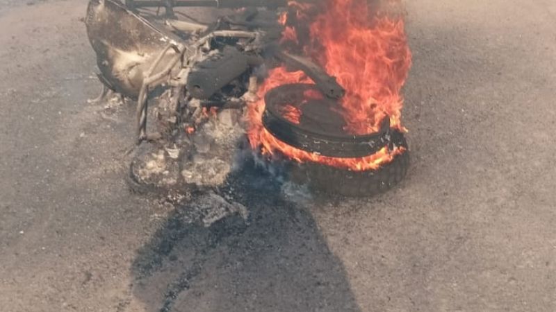 Incendio en Las Juntas: una persona grave y viviendas quemadas