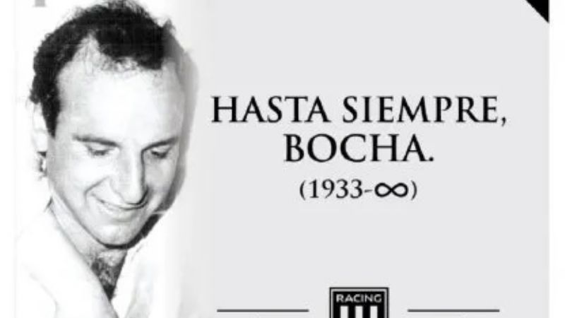Murió “el Bocha Maschio”, un histórico de Racing