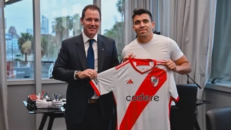 River presentó a Acuña a “puro huevo…!”