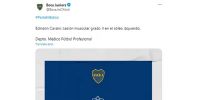 EL PARTE del Departamento Médico de Boca, acerca de la lesión de Cavani.